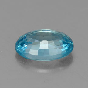 1,13 ctw natürlicher blauer Zirkon, Oval Schliff, VS