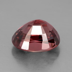 5,12 ctw natürlicher rosafarbener Zirkon, Oval Schliff, VVS