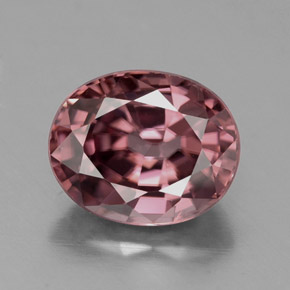 9,17 ctw natürlicher rosa-rose Zirkon, Oval Schliff, VVS
