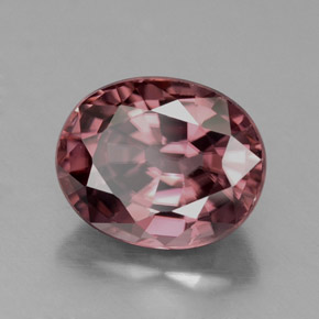 9,17 ctw natürlicher rosa-rose Zirkon, Oval Schliff, VVS