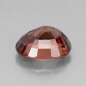 4,49 ctw natürlicher rosafarbener Zirkon, Oval Schliff, IF
