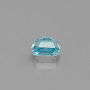 0,41 ctw natürlicher blauer Zirkon, Smaragdschliff, VS