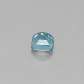 0,36 ctw natürlicher blauer Zirkon, Smaragdschliff, VS