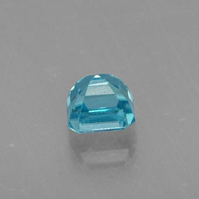 0,56 ctw natürlicher blauer Zirkon, Smaragdschliff, VVS-VS
