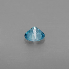 0,49 ctw natürlicher blauer Zirkon, Rundschliff, VVS-VS