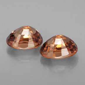  ct natürliche orangefarbener Zirkon-Edelsteine, Oval Schliff, IF