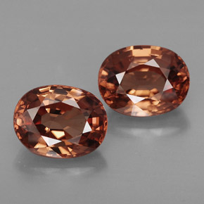  ct natürliche orangefarbener Zirkon-Edelsteine, Oval Schliff, IF
