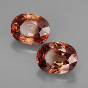 ct natürliche orangefarbener Zirkon-Edelsteine, Oval Schliff, IF
