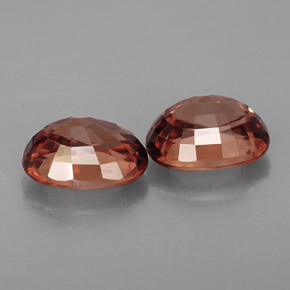  ct natürliche orangefarbener Zirkon-Edelsteine, Oval Schliff, IF