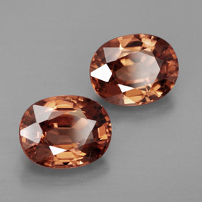  ct natürliche orangefarbener Zirkon-Edelsteine, Oval Schliff, IF