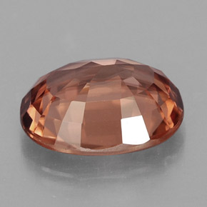 2,81 ctw natürlicher orangefarbener Zirkon, Oval Schliff, IF