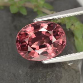 3,58 ctw natürlicher roter Zirkon, Oval Schliff, VVS