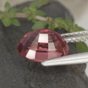 3,58 ctw natürlicher roter Zirkon, Oval Schliff, VVS