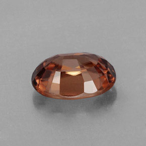 2,95 ctw natürlicher orangefarbener Zirkon, Oval Schliff, IF