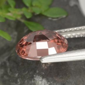 2,93 ctw natürlicher rosafarbener Zirkon, Oval Schliff, VVS-VS