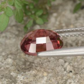 3,31 ctw natürlicher rosafarbener Zirkon, Oval Schliff, VVS