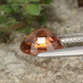 3,69 ctw natürlicher rosafarbener Zirkon, Oval Schliff, VVS
