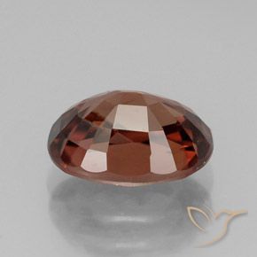 9,17 ctw natürlicher Tiefes Purpurrot Zirkon, Oval, VVS-VS