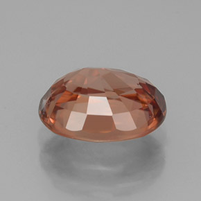 3,17 ctw natürlicher orangefarbener Zirkon, Oval Schliff, VVS