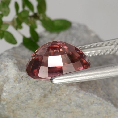 3,46 ctw natürlicher rosafarbener Zirkon, Oval Schliff, VVS