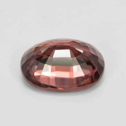 3,14 ctw natürlicher roter Zirkon, Oval Schliff, VVS