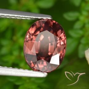 9,17 ctw natürlicher tiefrot Zirkon, Oval, VVS