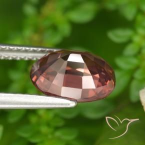 9,17 ctw natürlicher tiefrot Zirkon, Oval, VVS