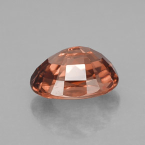 3,30 ctw natürlicher orangefarbener Zirkon, Oval Schliff, VVS