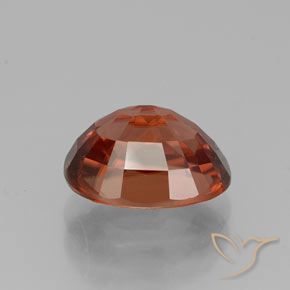 9,17 ctw natürlicher Mittelrot Zirkon, Oval, VVS