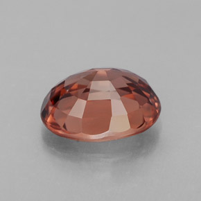 3,10 ctw natürlicher orangefarbener Zirkon, Oval Schliff, IF