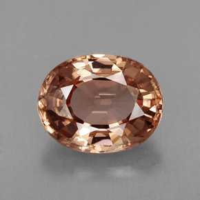 2,88 ctw natürlicher rosafarbener Zirkon, Oval Schliff, VVS