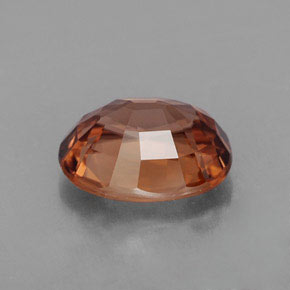 3,03 ctw natürlicher orangefarbener Zirkon, Oval Schliff, IF