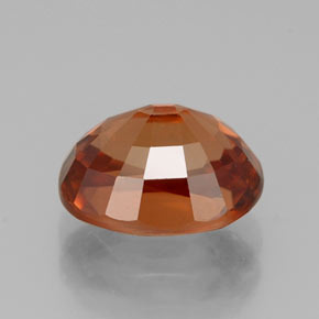 3,45 ctw natürlicher orangefarbener Zirkon, Oval Schliff, VVS