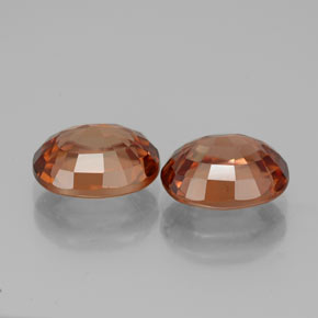  ct natürliche orangefarbener Zirkon-Edelsteine, Oval Schliff, IF