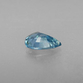 0,82 ctw natürlicher blauer Zirkon, Birnenform, VVS