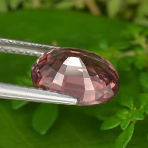 9,17 ctw natürlicher rosa-rose Zirkon, Oval Schliff, VVS