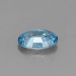 1,04 ctw natürlicher blauer Zirkon, Oval Schliff, VVS