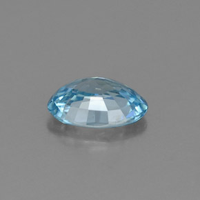 9,17 ctw natürlicher Blau Zirkon, Oval Schliff, VVS