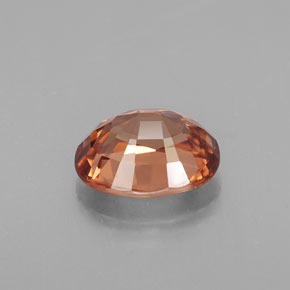 3,09 ctw natürlicher orangefarbener Zirkon, Oval Schliff, VVS