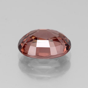 2,93 ctw natürlicher rosafarbener Zirkon, Oval Schliff, IF