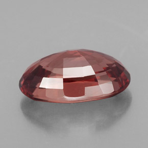 5,34 ctw natürlicher rosafarbener Zirkon, Oval Schliff, VVS