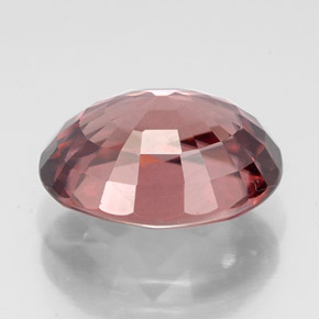 6,19 ctw natürlicher rosafarbener Zirkon, Oval Schliff, VVS