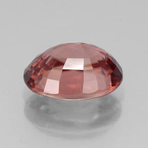 3,97 ctw natürlicher rosafarbener Zirkon, Oval Schliff, VS