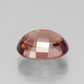 9,17 ctw natürlicher rose-orange Zirkon, Oval Schliff, VVS