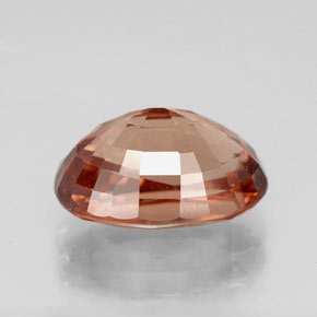 6,05 ctw natürlicher orangefarbener Zirkon, Oval Schliff, VVS