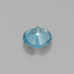 0,33 ctw natürlicher blauer Zirkon, Rundschliff, VVS