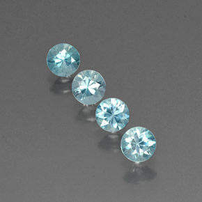  ct natürliche blauer Zirkon-Edelsteine, Rundschliff, VVS