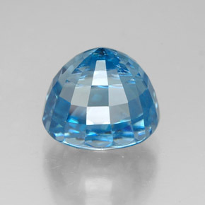7,38 ctw natürlicher blauer Zirkon, Oval Schliff, VVS