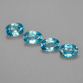  ct natürliche blauer Zirkon-Edelsteine, Oval Schliff, VVS