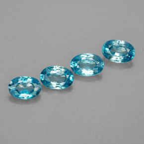  ct natürliche blauer Zirkon-Edelsteine, Oval Schliff, VVS